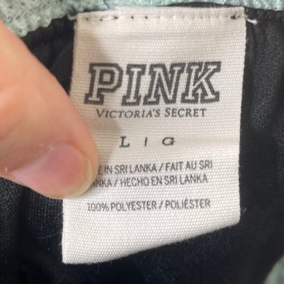 VICTORIA'S SECRET PINK | Women's Blue Athletic Shorts Polka Dot | Size L - Picture 6 of 9